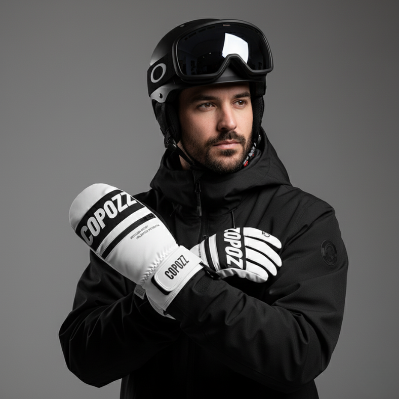 COPOZZ - Wasserdichte Winterhandschuhe - Weiß