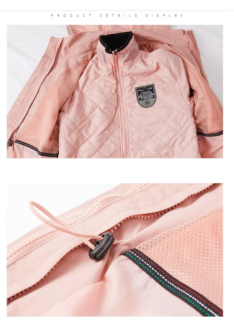 Isabelle – Damen Softshelljacke mit Kapuze – Rosa