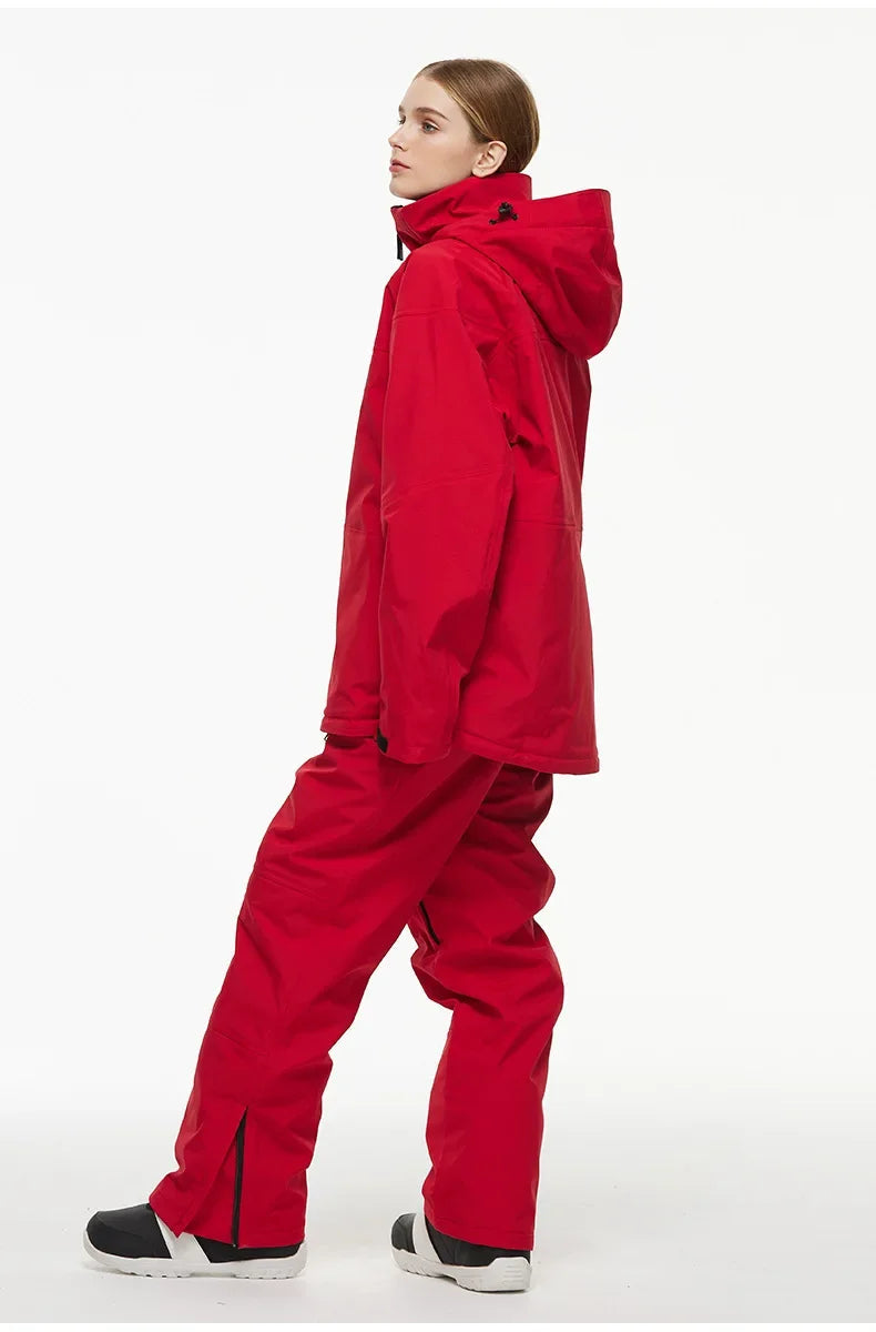 Elisa – Damen Skianzug (Jacke + Hose) – Rot