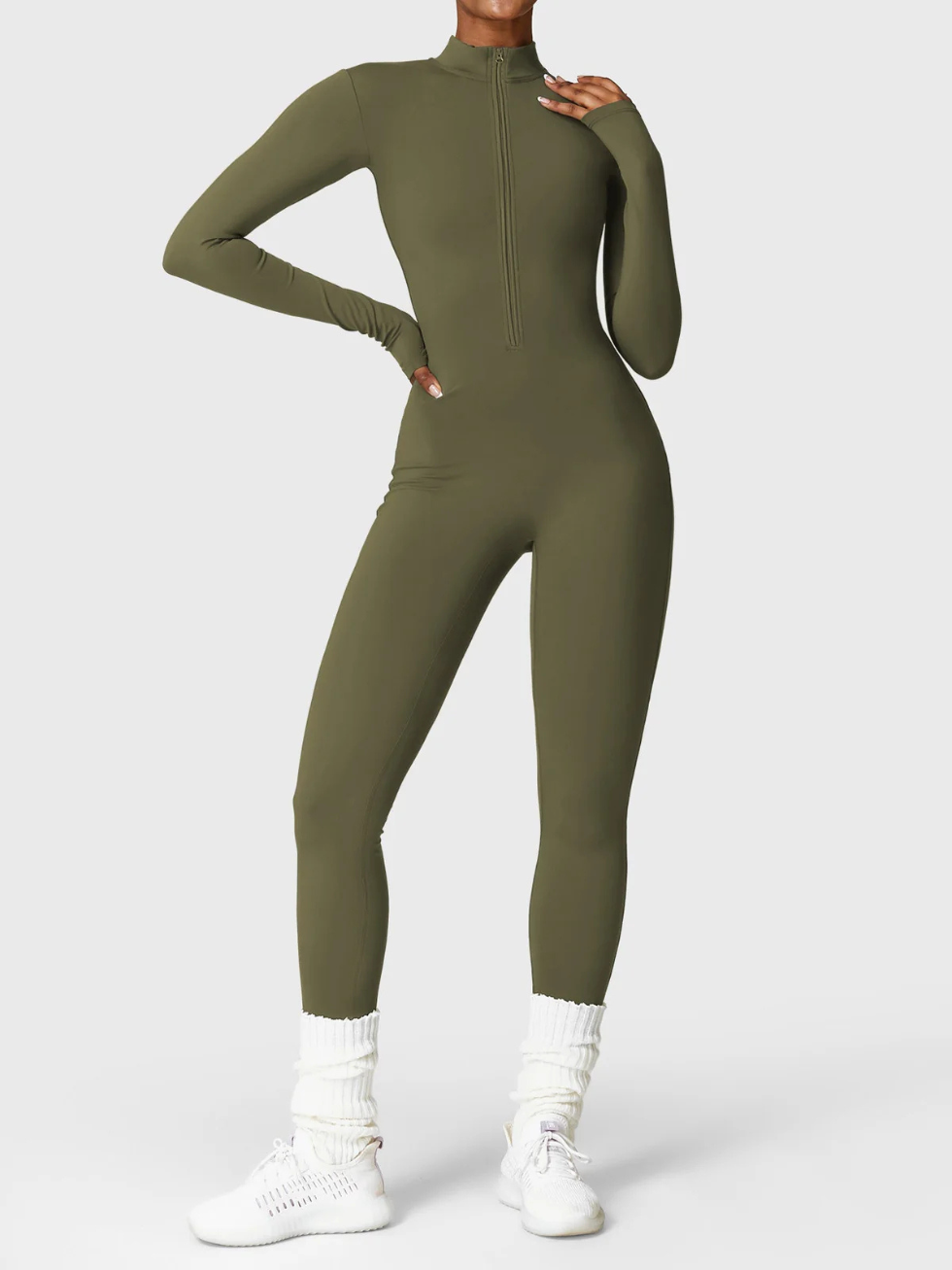 ZAYA - Nahtloser Sculpting Bodysuit - Grün