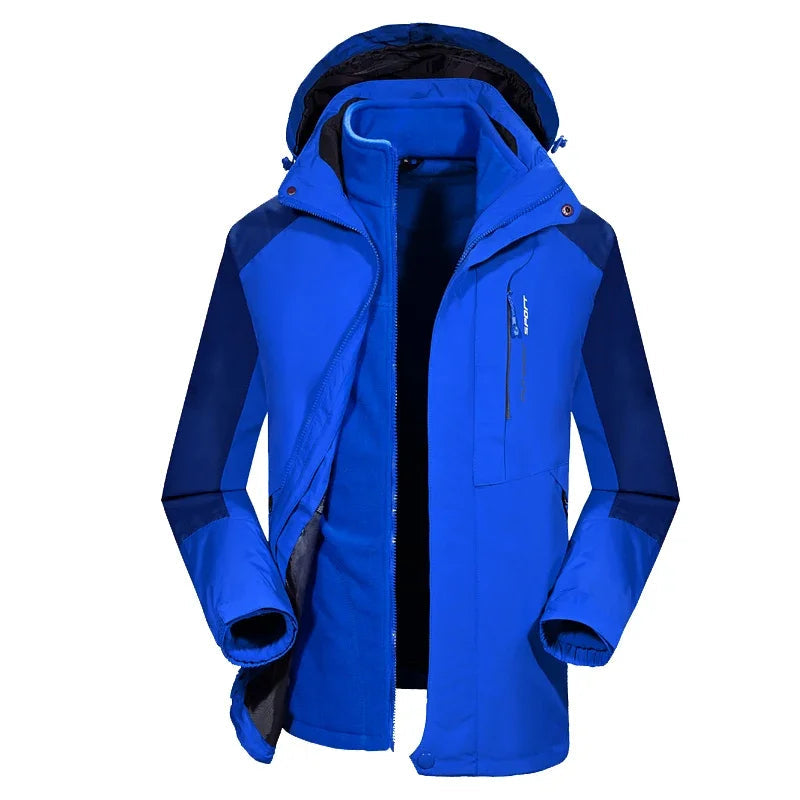 Olivier – Herren Softshelljacke mit Kapuze – Blau