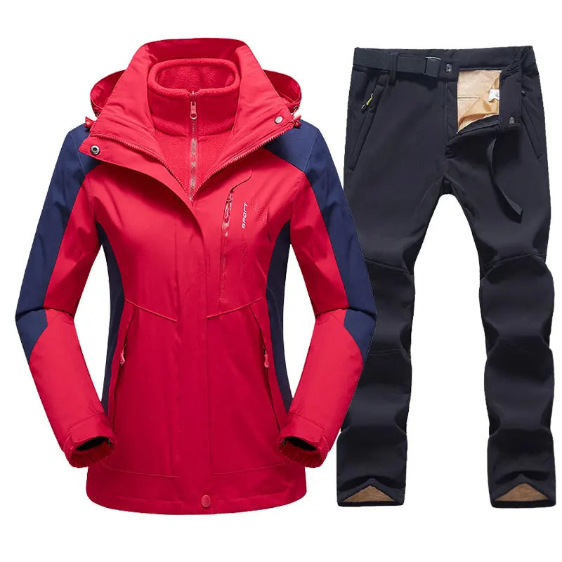 Sienna – Damen Softshelljacke mit Kapuze – Wasserdicht & Winddicht - Rot