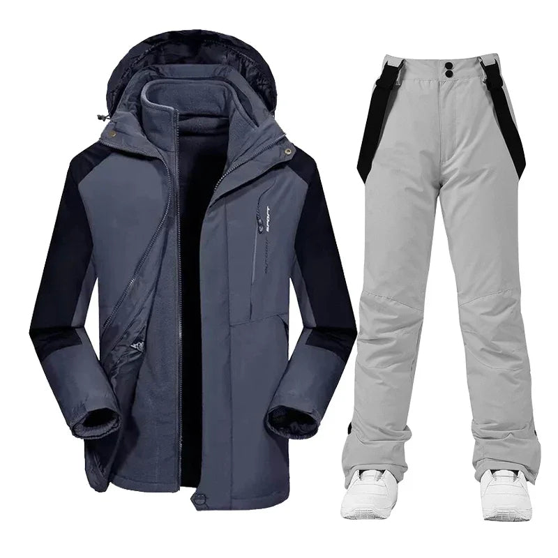 Olivier – Herren Softshelljacke mit Kapuze – Grau