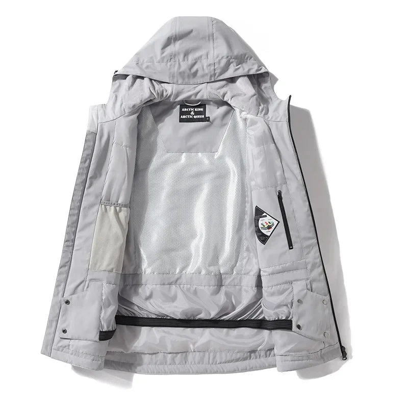 Arya – Damen Skianzug (Jacke + Hose) – Polyester - Grau