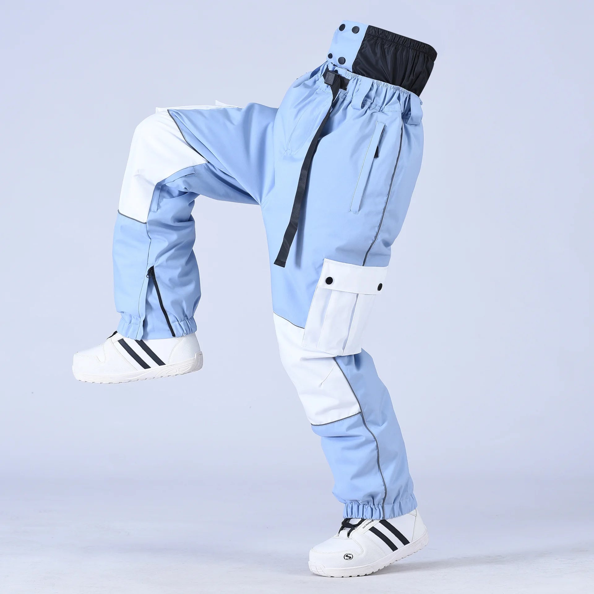 Claude – Unisex Snowboardhose mit Reißverschluss – Blau