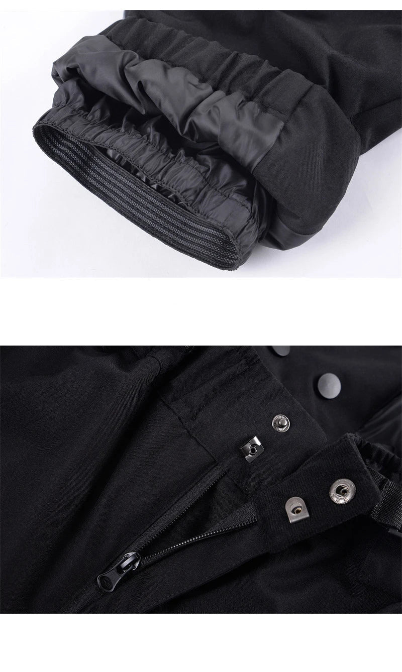 Claude – Unisex Snowboardhose mit Reißverschluss – Schwarz