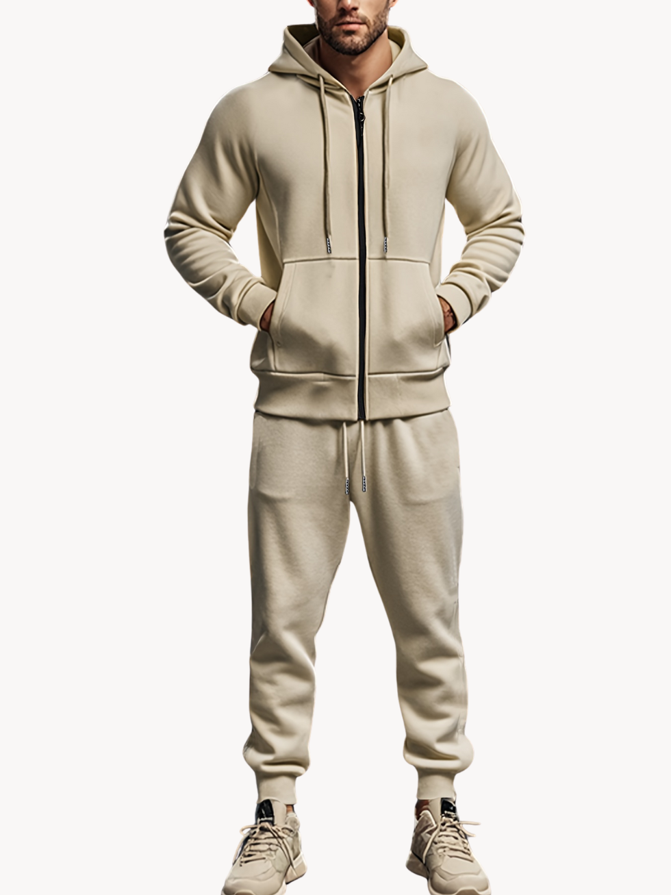 HUGO – Herren Sport- und Freizeitset mit Hoodie und Jogginghose - Khaki