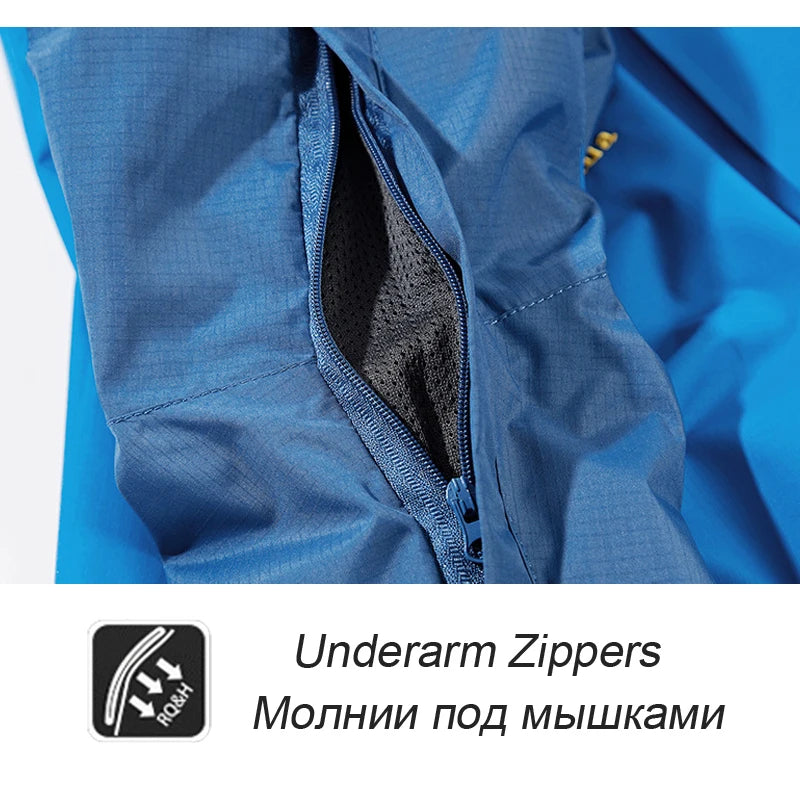 Olivier – Veste Softshell Homme à Capuche – Hellblau