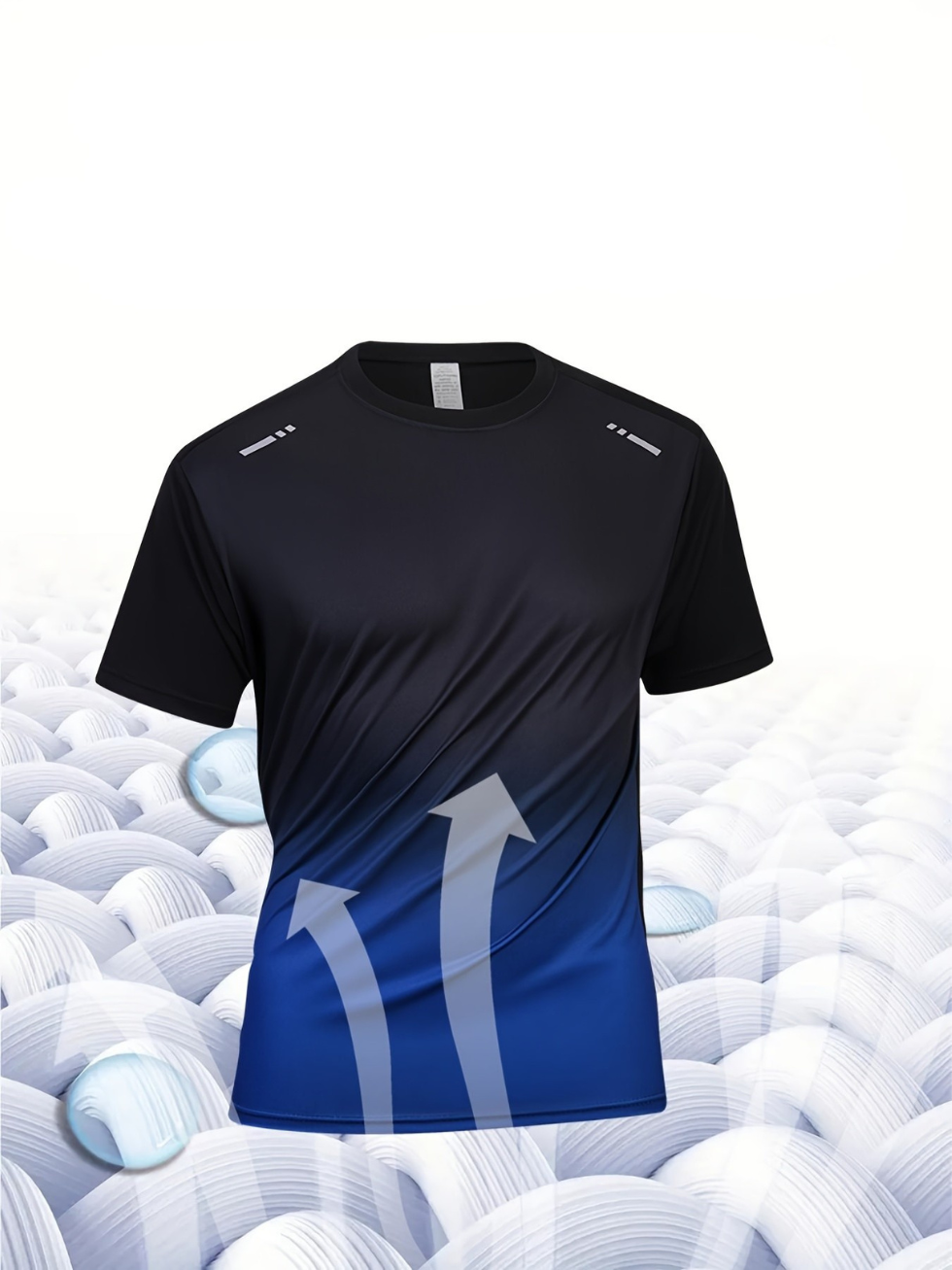 ANDRE – Herren Sportshirt mit Farbverlauf - Blau