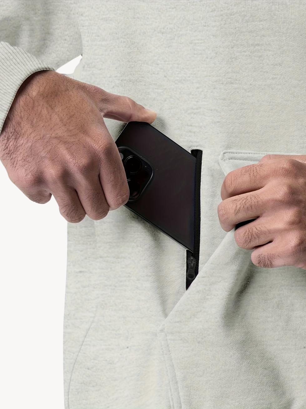 HUGO – Herren Sport- und Freizeitset mit Hoodie und Jogginghose - Hellgrau