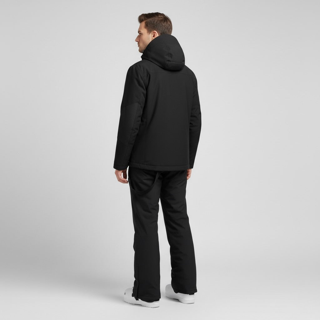 SNOWDREAM – Premium Ski-Jacke und Skihose Set - Schwarz