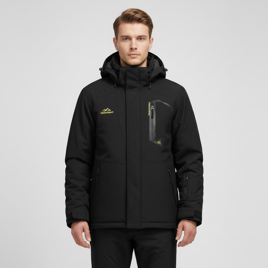 KEFITEVD – Premium Skijacke - Schwarz
