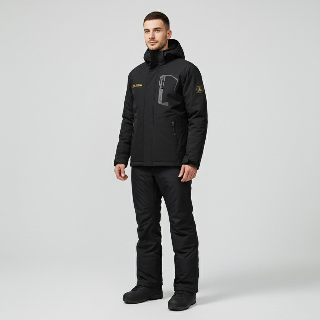 OUTDOOR JACKET – Ski-Jacke und Skihose Set - Schwarz