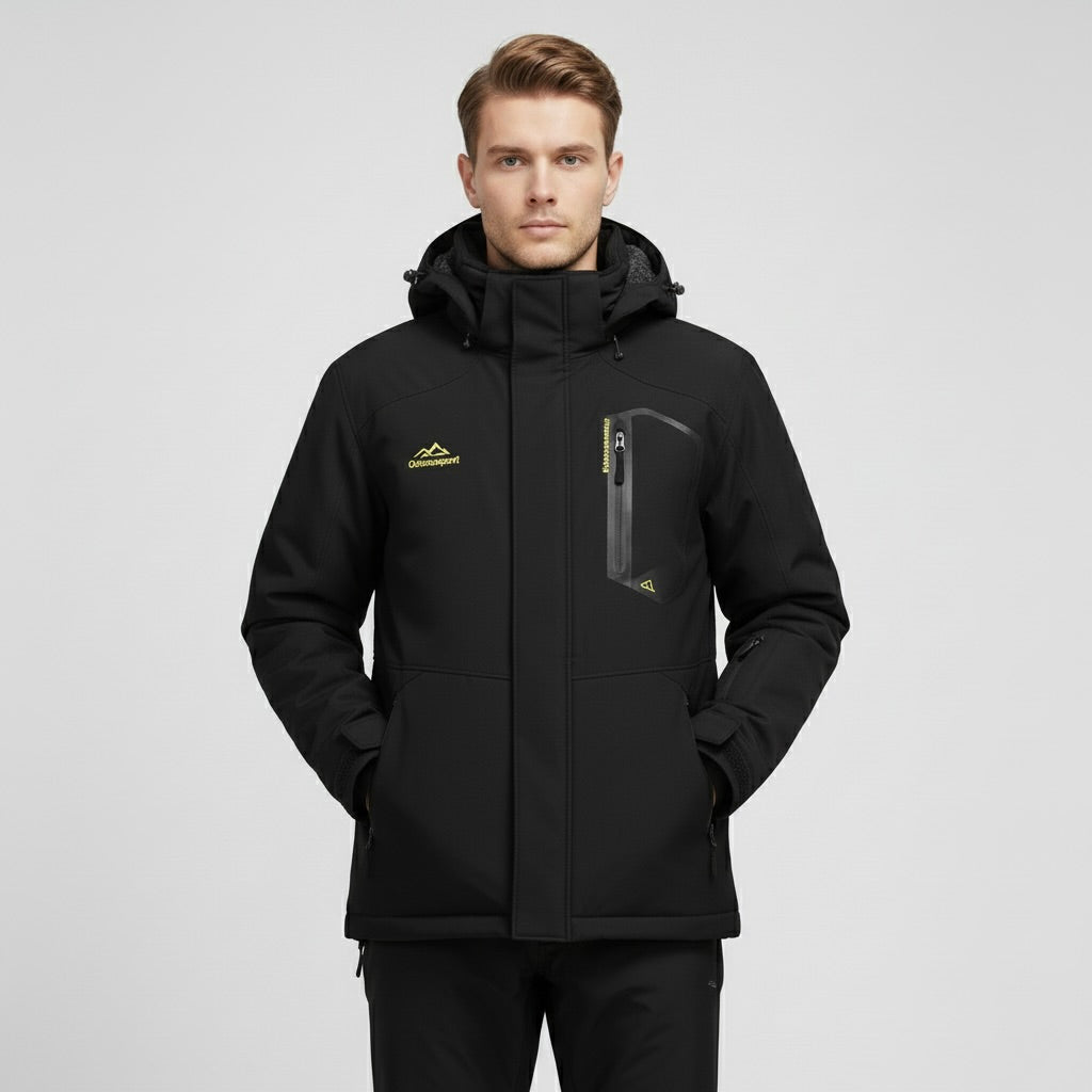 KEFITEVD – Premium Skijacke - Schwarz