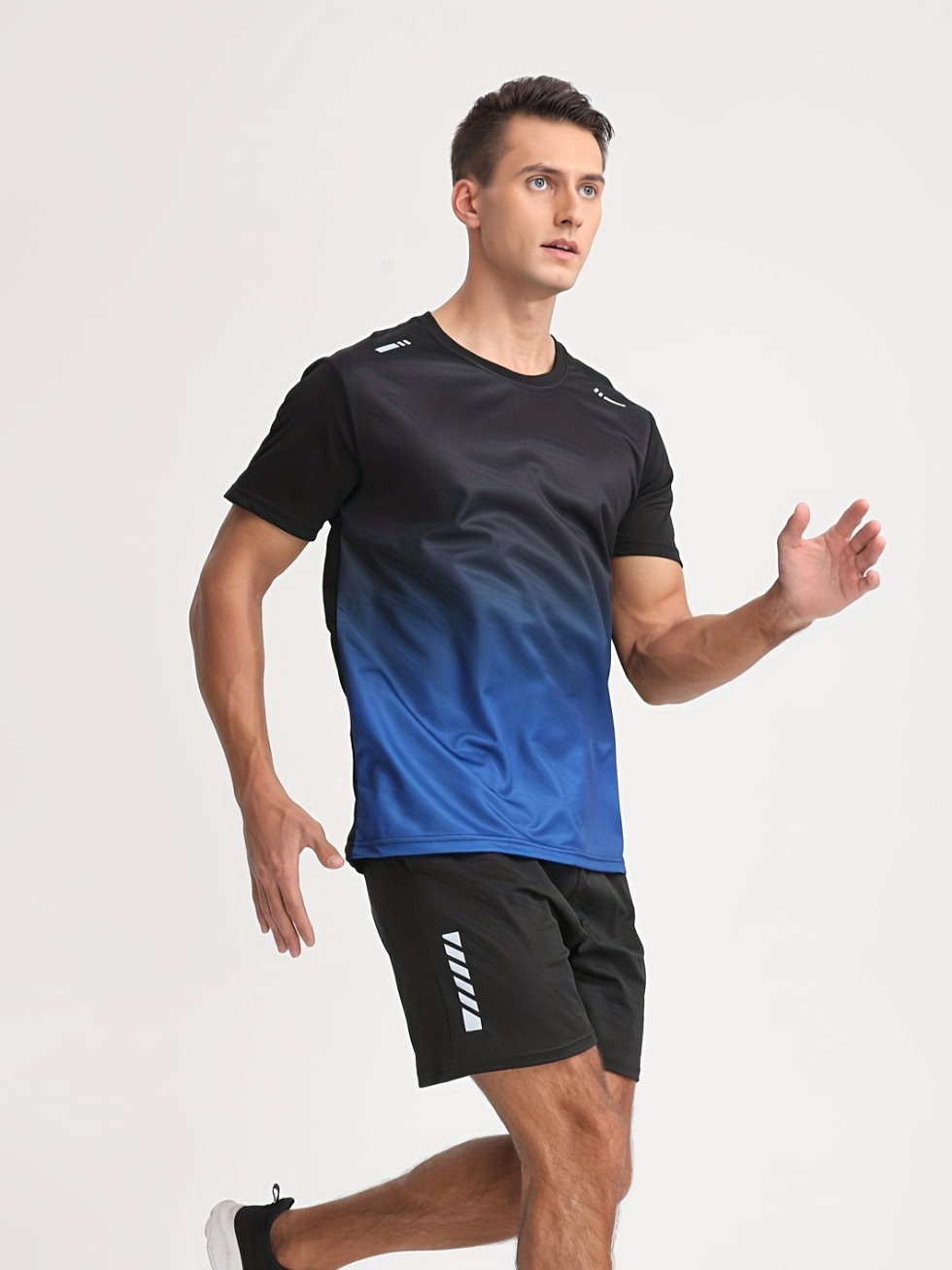 ANDRE – Herren Sportshirt mit Farbverlauf - Blau