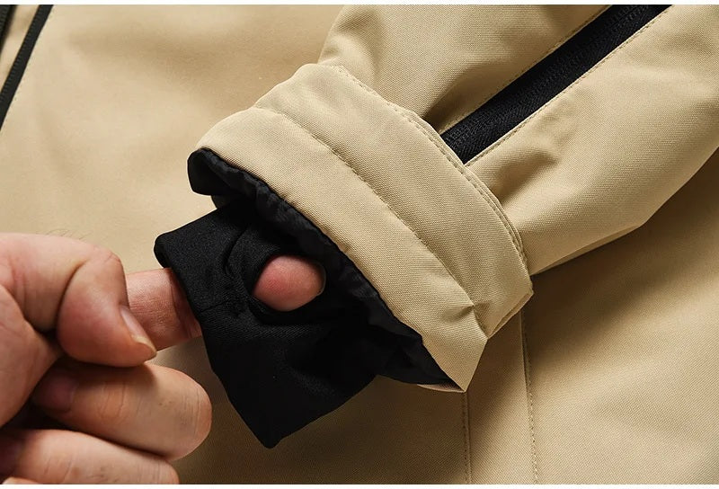 Élodie – Damen Skianzug mit Kapuze - Beige