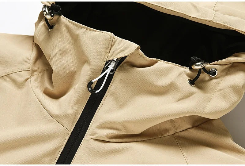 Élodie – Damen Skianzug mit Kapuze - Beige