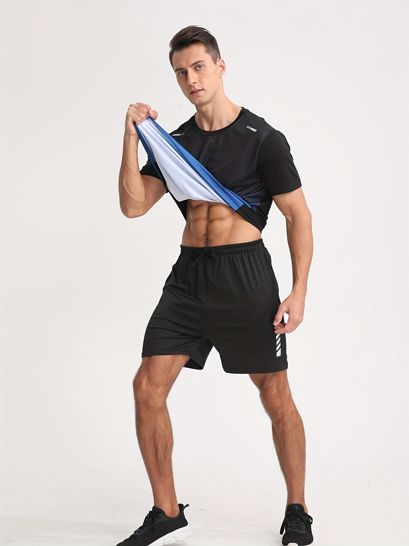 ANDRE – Herren Sportshirt mit Farbverlauf - Blau