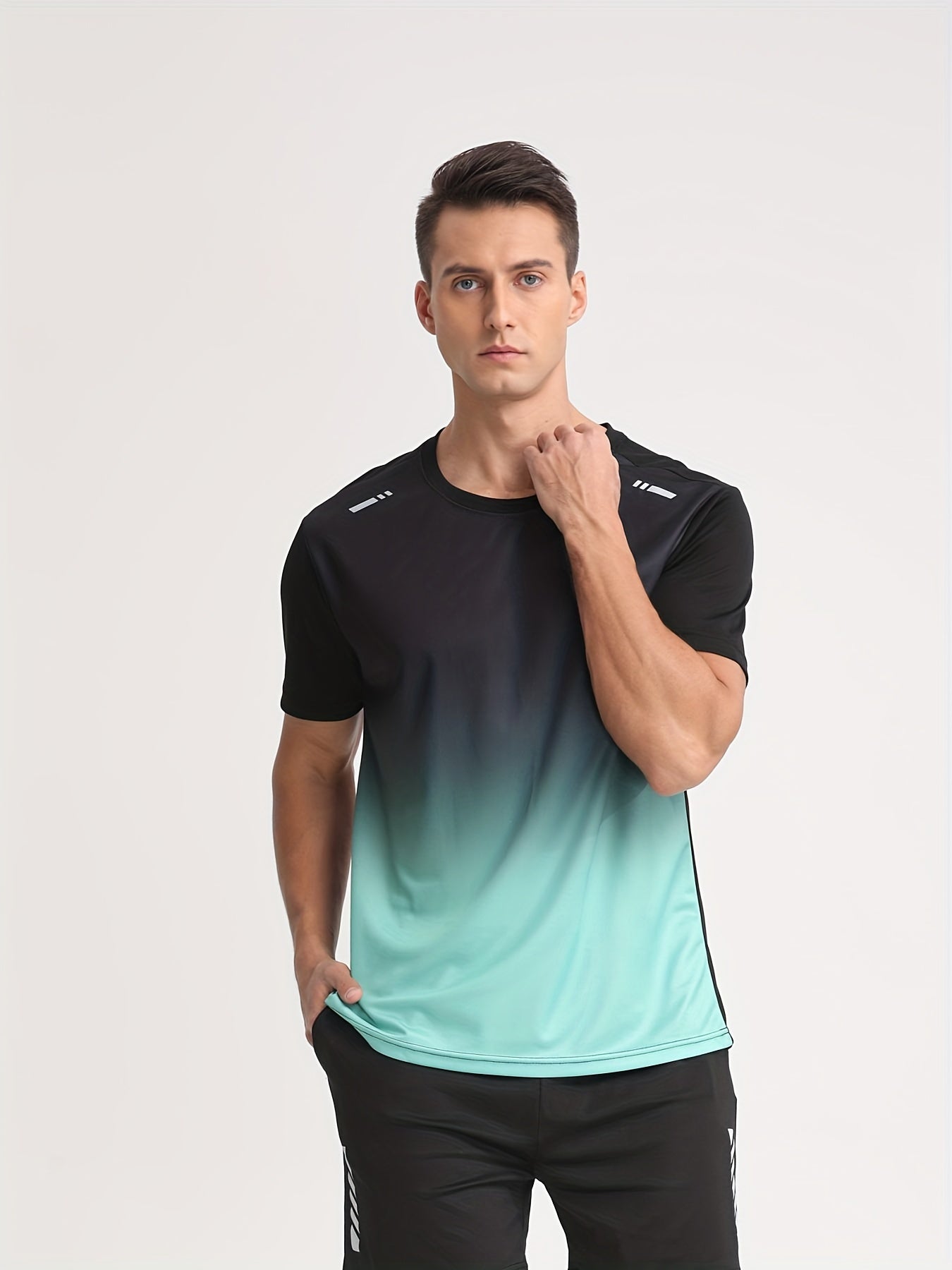 ANDRE – Herren Sportshirt mit Farbverlauf - Grün