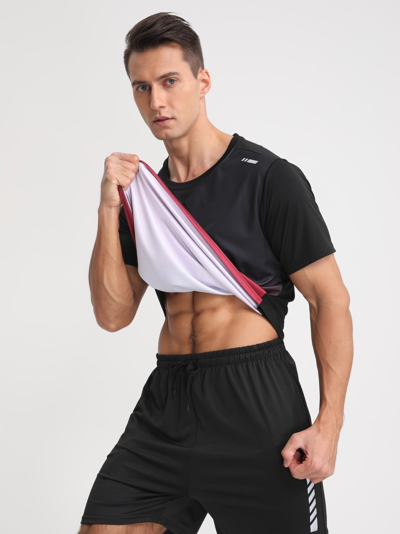 ANDRE – Herren Sportshirt mit Farbverlauf - Rot