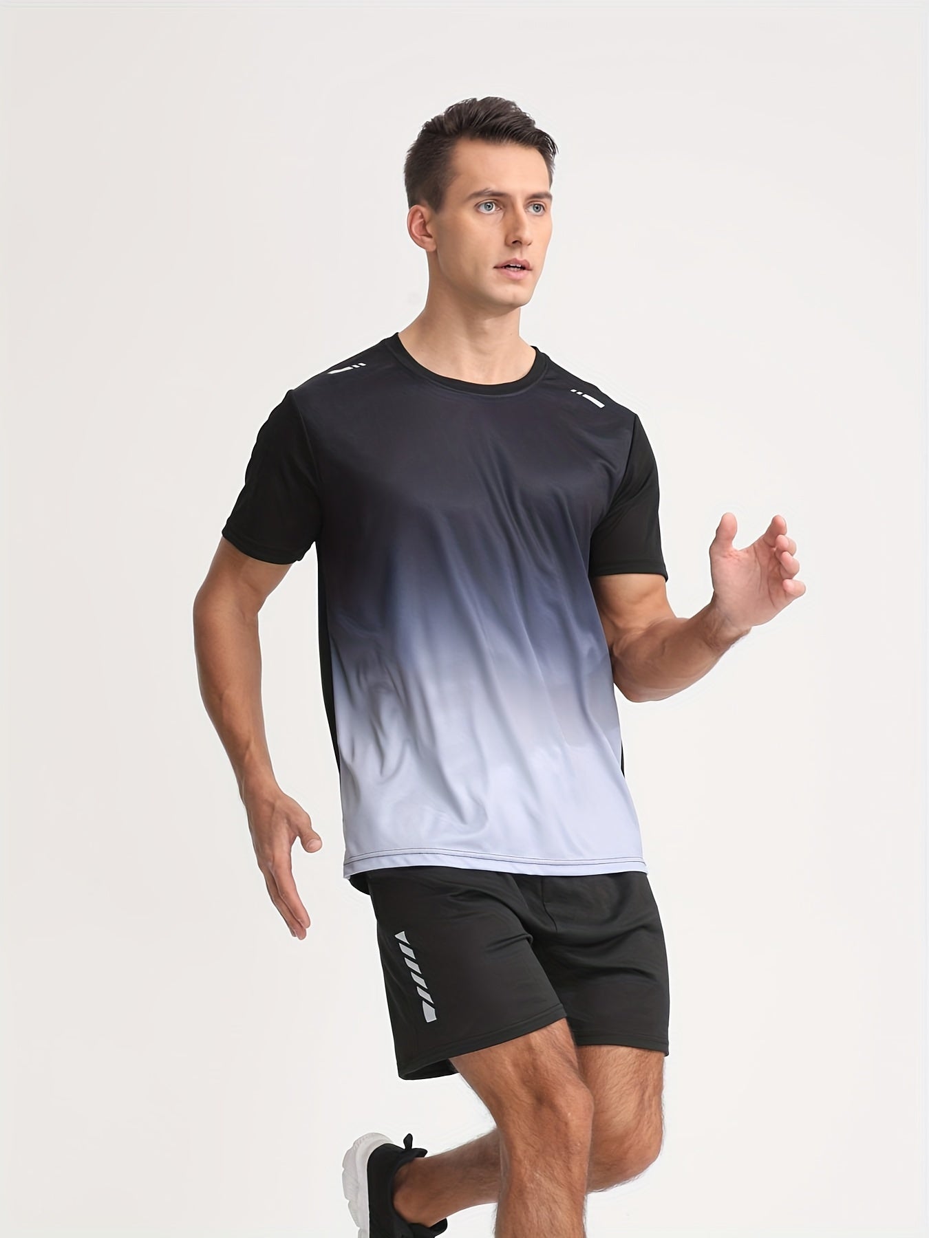 ANDRE – Herren Sportshirt mit Farbverlauf - Grau