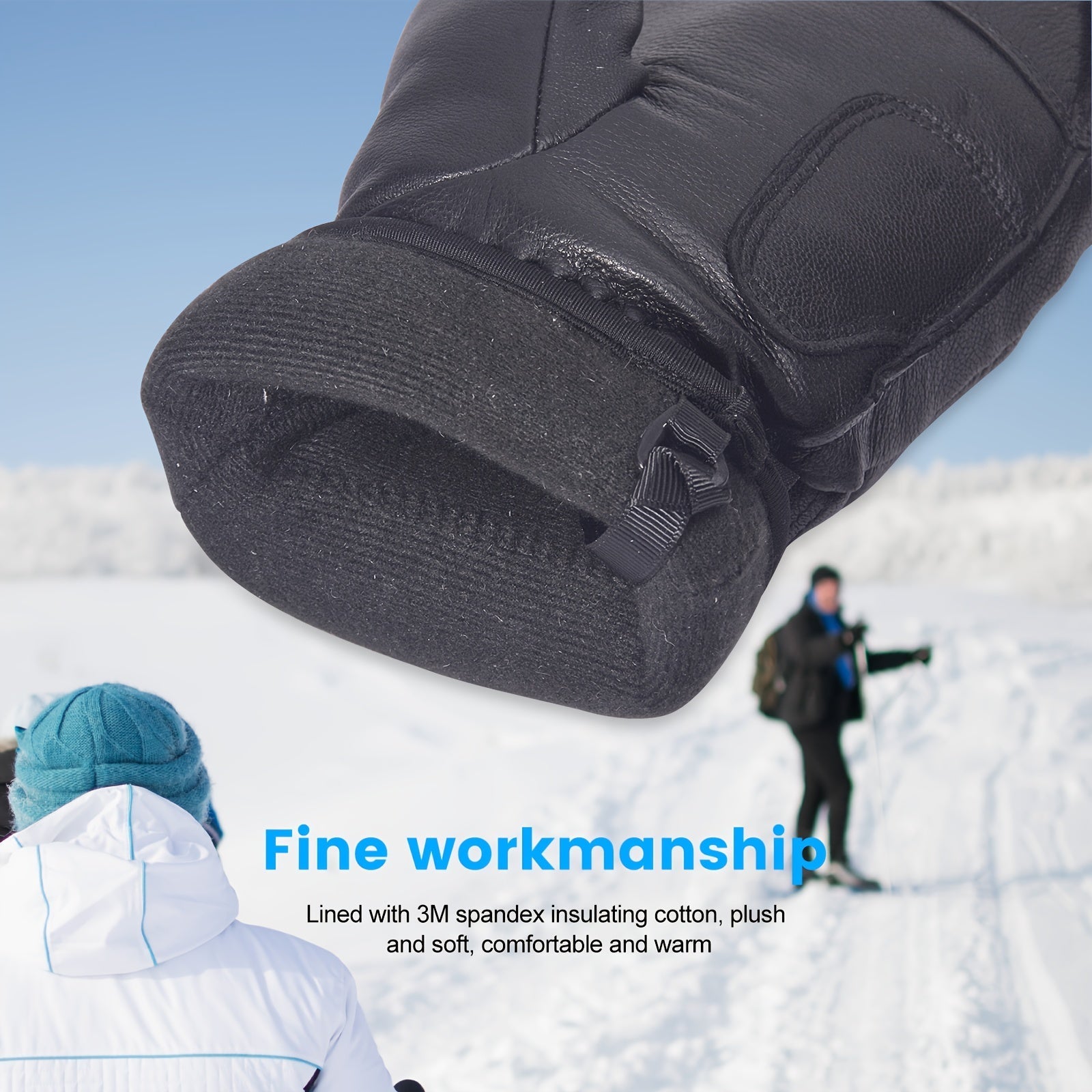 ALPIONEER - Damen Skihandschuhe aus Vollleder