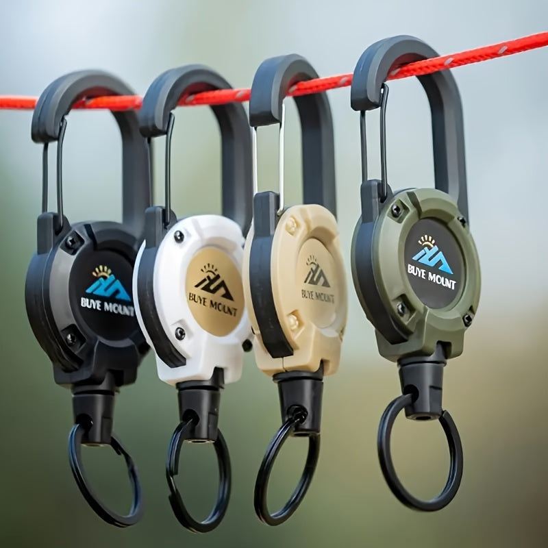 BUYE - Kompakte Utility-Clips (2er-Pack) mit Stahldrahtseil