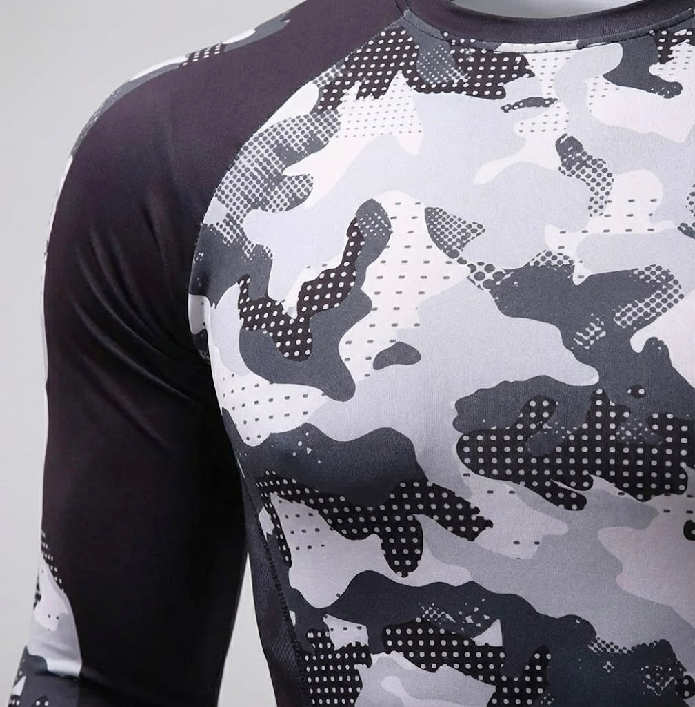 CAILAOBAN - Premium Thermo-Unterwäsche - Schwarz - Weiß getarnt