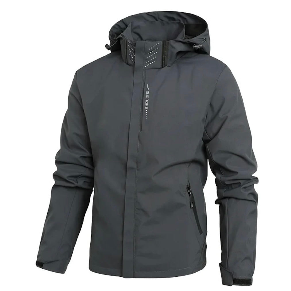 Alpenwear Fabien™ – Herren Softshelljacke für Reisen & Outdoor - Grau