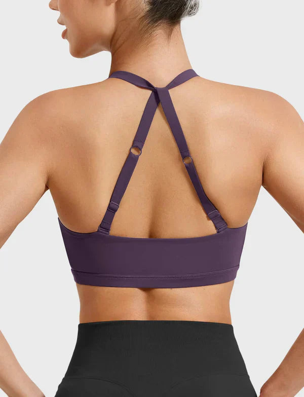 ELVA - Sport-BH mit Twist-Front & Mittlerem Halt - Violett