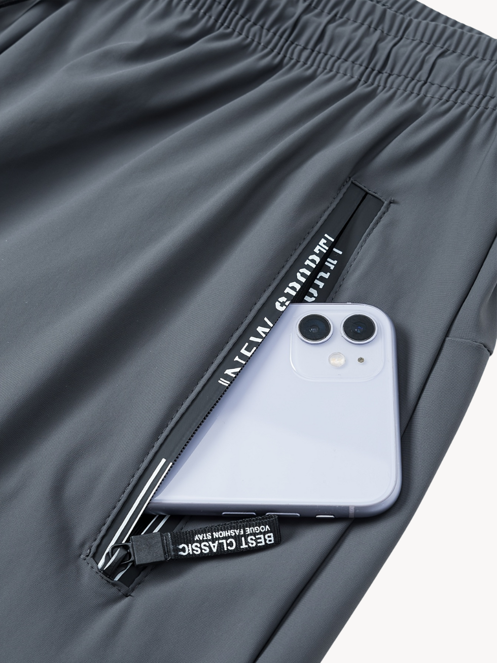 SÉBASTIEN – Lichtgewicht & Atmungsaktive Sporthose für Herren - Grau