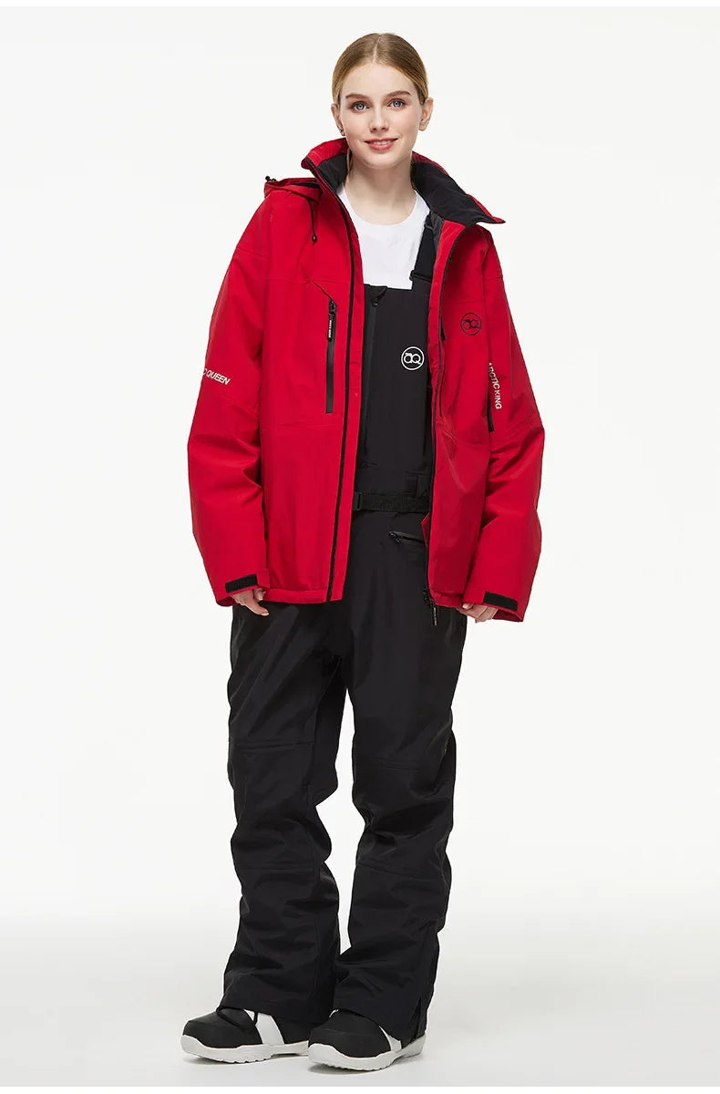 Elisa – Damen Skianzug (Jacke + Hose) – Rot