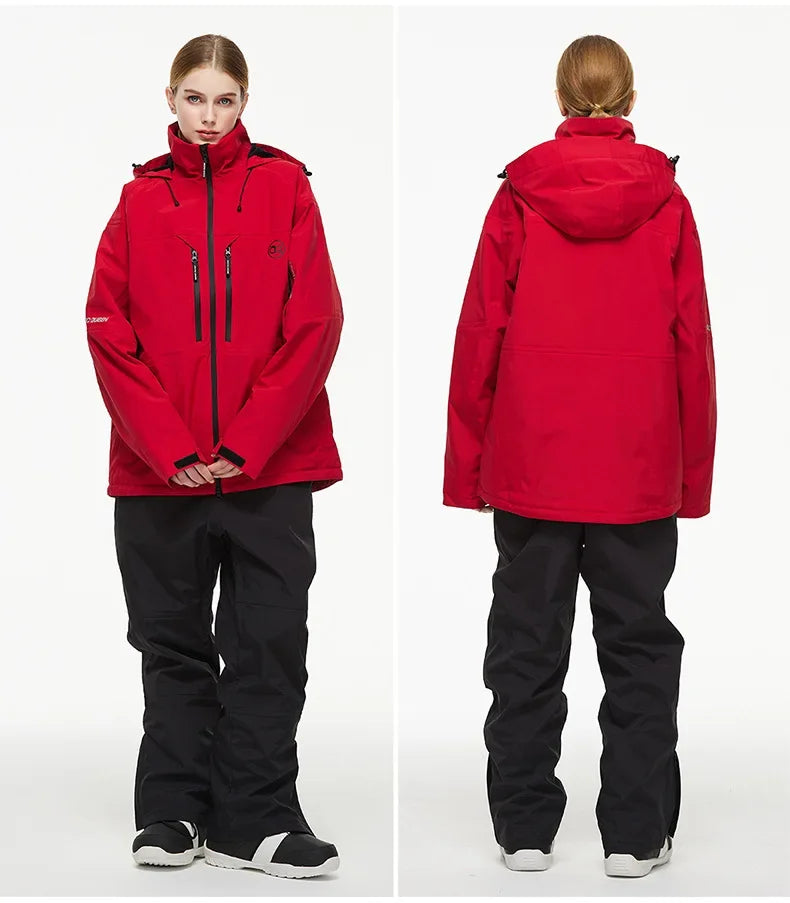 Elisa – Damen Skianzug (Jacke + Hose) – Rot