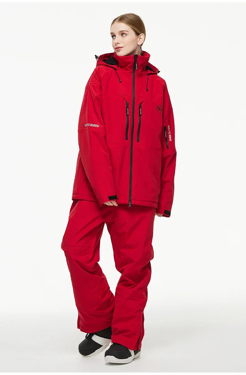 Elisa – Damen Skianzug (Jacke + Hose) – Rot