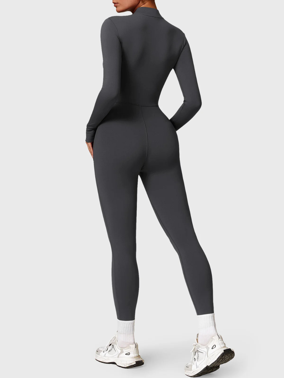 ZAYA - Nahtloser Sculpting Bodysuit - Dunkelgrau