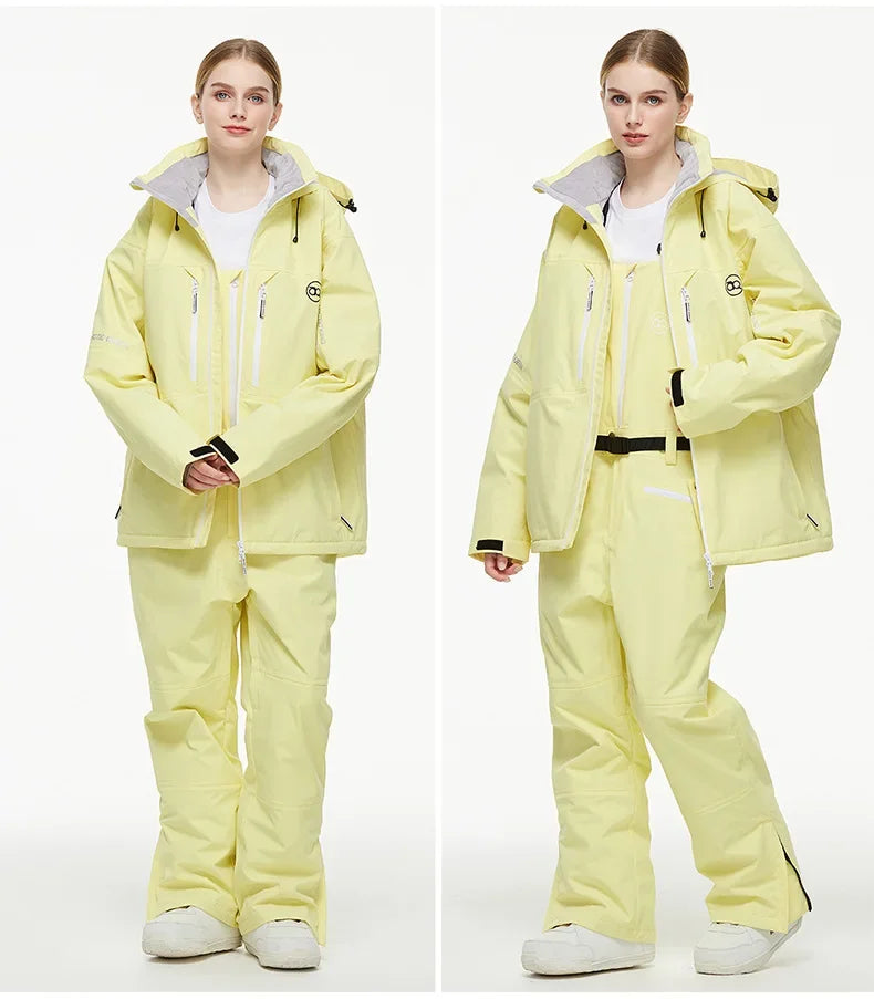 Elisa – Damen Skianzug (Jacke + Hose) – Gelb