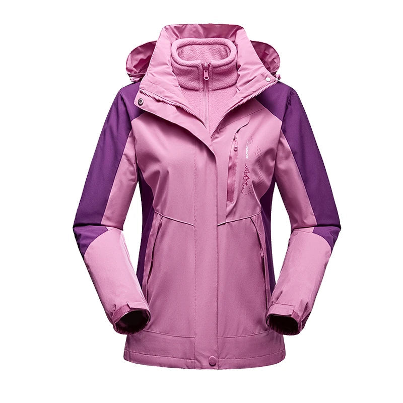 Sienna – Damen Softshelljacke mit Kapuze – Wasserdicht & Winddicht - Rosa/Lila
