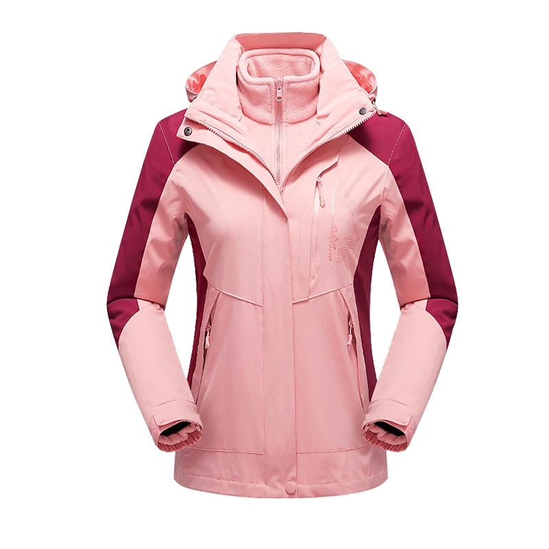 Sienna – Damen Softshelljacke mit Kapuze – Wasserdicht & Winddicht - Rosa