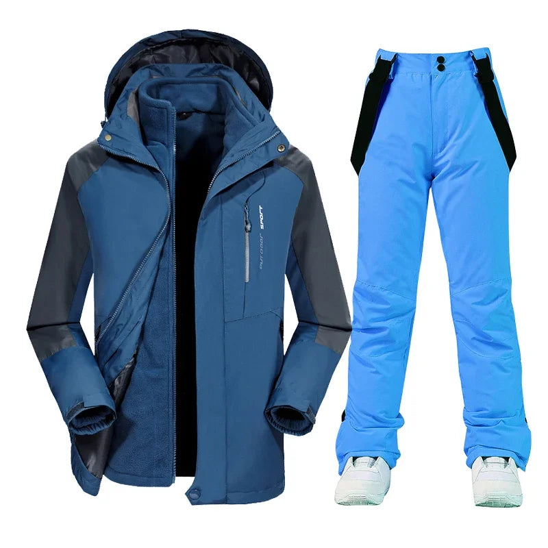 Olivier – Veste Softshell Homme à Capuche – Hellblau