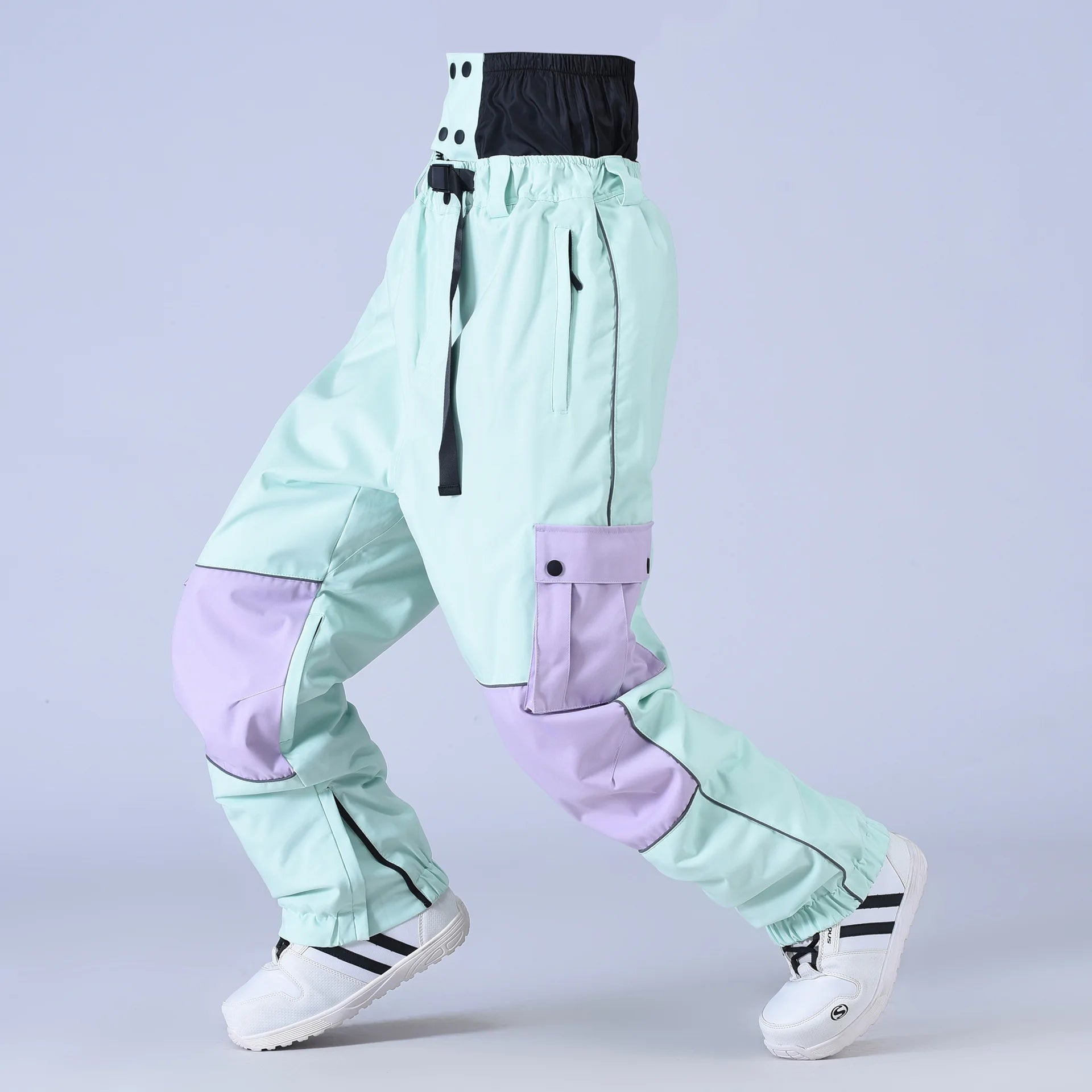 Claude – Unisex Snowboardhose mit Reißverschluss – Grün