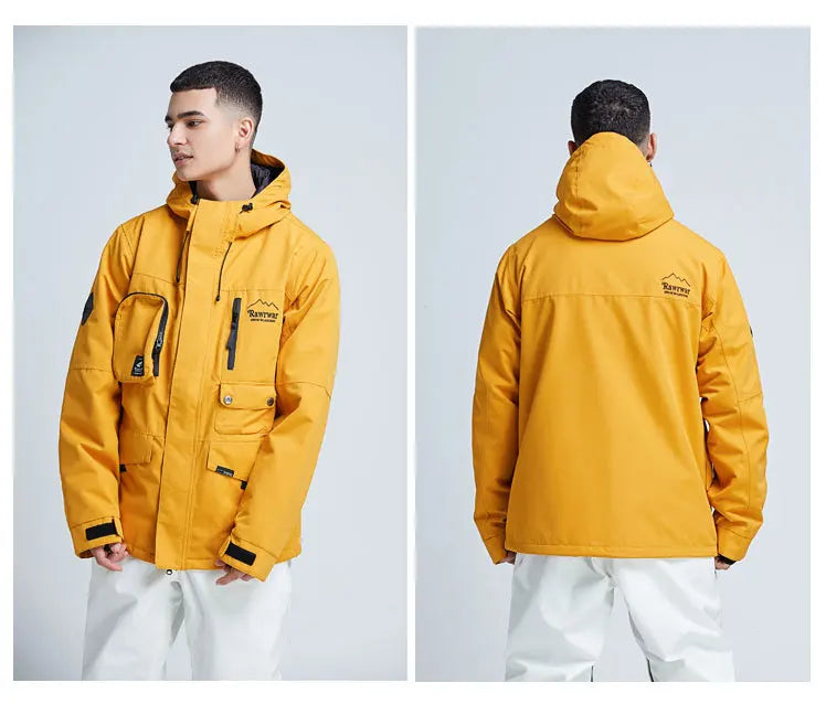 Dominique – Unisex Skijacke mit Kapuze - Hellblau