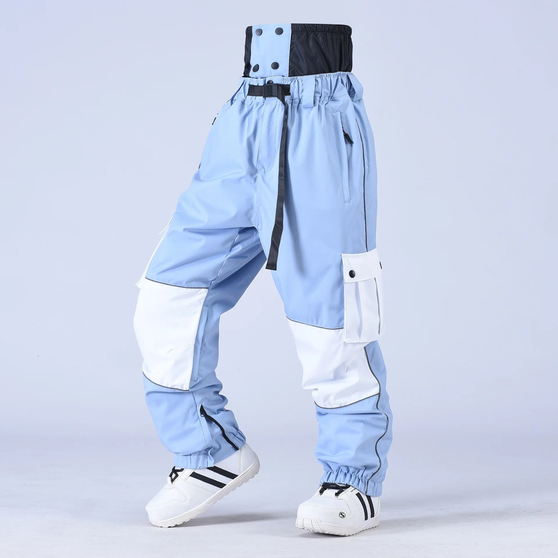 Claude – Unisex Snowboardhose mit Reißverschluss – Blau