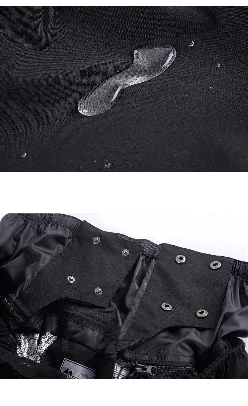 Claude – Unisex Snowboardhose mit Reißverschluss – Schwarz