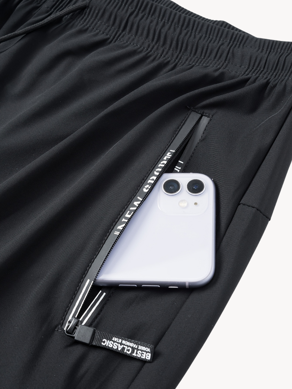 SÉBASTIEN – Lichtgewicht & Atmungsaktive Sporthose für Herren - Schwarz