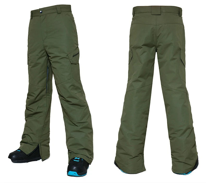 Leo – Herren Skihose mit Trägern und Thermofunktion – Grün