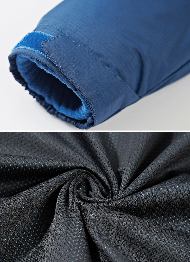 Olivier – Veste Softshell Homme à Capuche – Hellblau