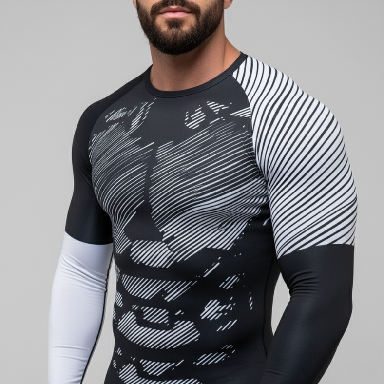 CAILAOBAN - Premium Thermo-Unterwäsche - Schwarz - Weiß