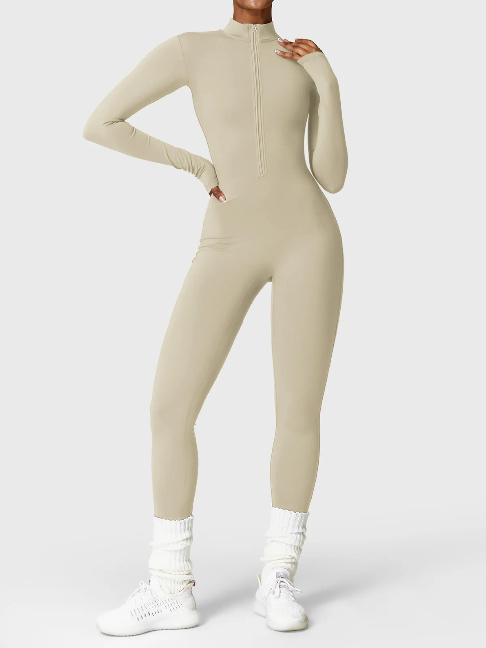 ZAYA - Nahtloser Sculpting Bodysuit - Khaki