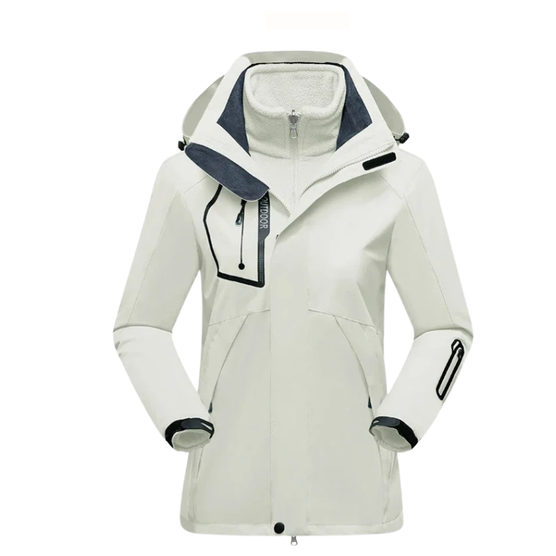 OUTDOOR  – Ski-Jacke und Skihose Set - Weiß - Rosa