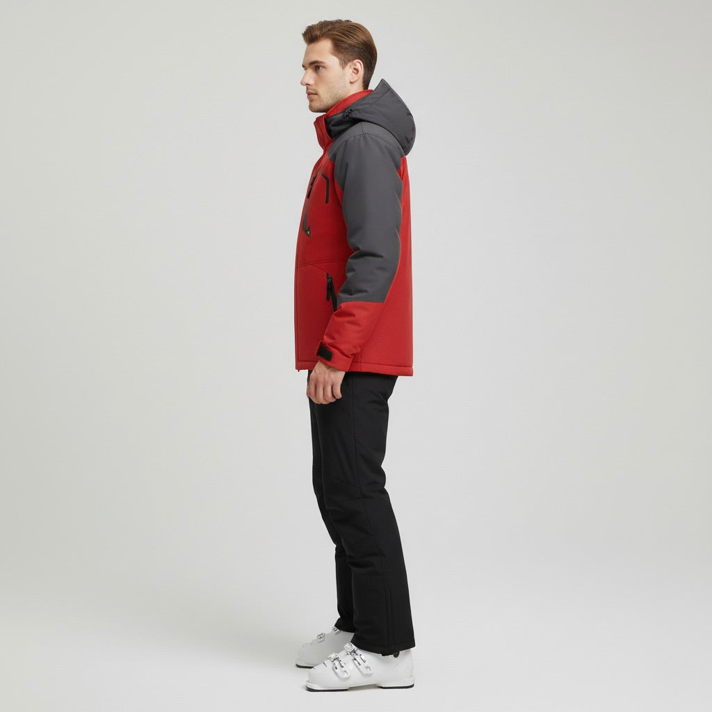 KEFITEVD – Premium Skijacke - Rot